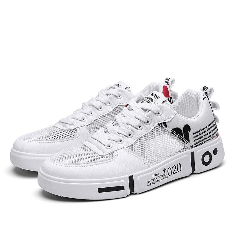 

Hot Selling Summer Mesh Sneakers Simple Fashion Anti Slip Running Shoes Breathable Wear-resistant Outdoor Men Women Casual Shoes 35 белый
