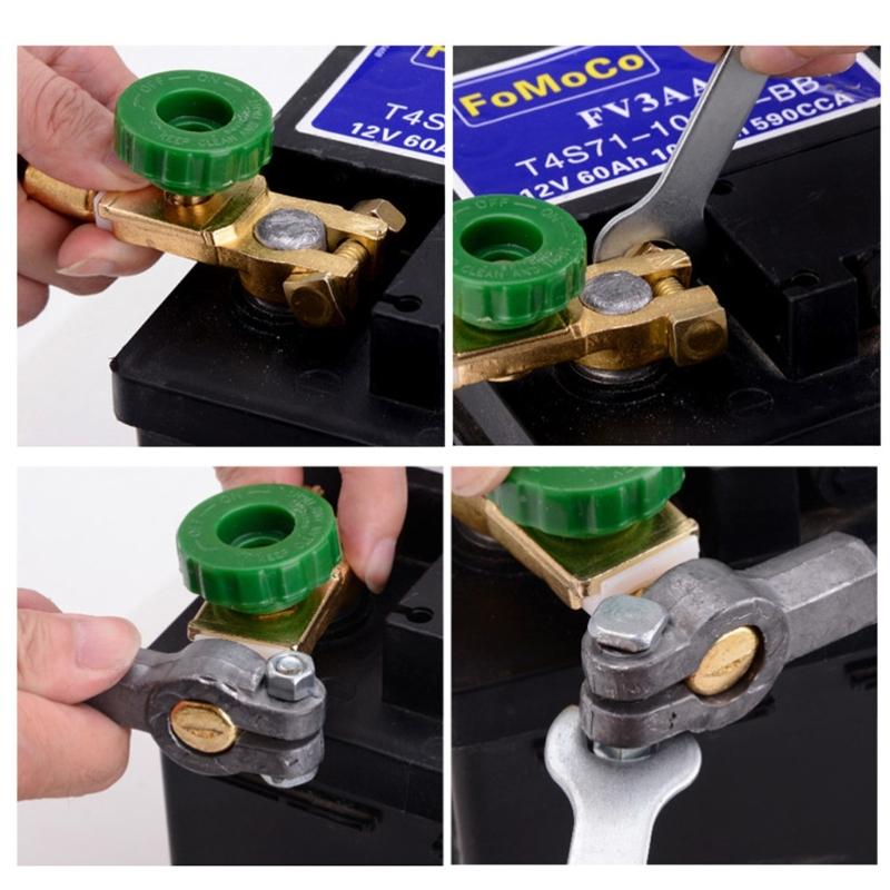 Universal 17mm Battery Cut Off Switches 12V 24V Power Disconnector Battery Isolator Switches for Automotive Marine Truck