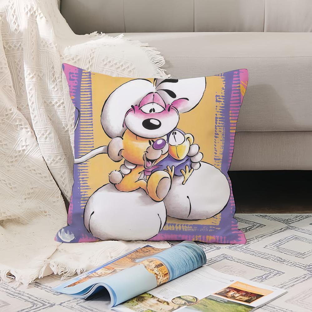 Cartoon Cute D-Diddl Pillow Case Office Cushions Suitable For Sofa Car Bedroom Decorative Cushion Cover