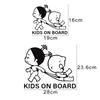 Car Body Window Windshield Creative Vinyl Decal Sticker Kids On Board Safety Warning Sign Decoration Auto Exterior Accessories