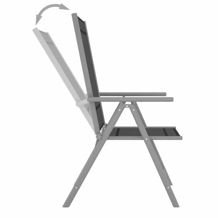 Maison Exclusive - Salon de jardin 9 pcs Noir et argenté