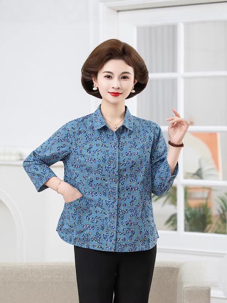 2026 Women's Pure Cotton Loose Mid-Sleeve Top