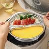 ZISIZ Food-Grade 304 Stainless Steel Divided Steamer
