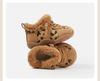 Infant Toddler Cotton Sports Shoes - Leopard Print, Velvet-Lined Casual Winter Footwear for Boys & Girls