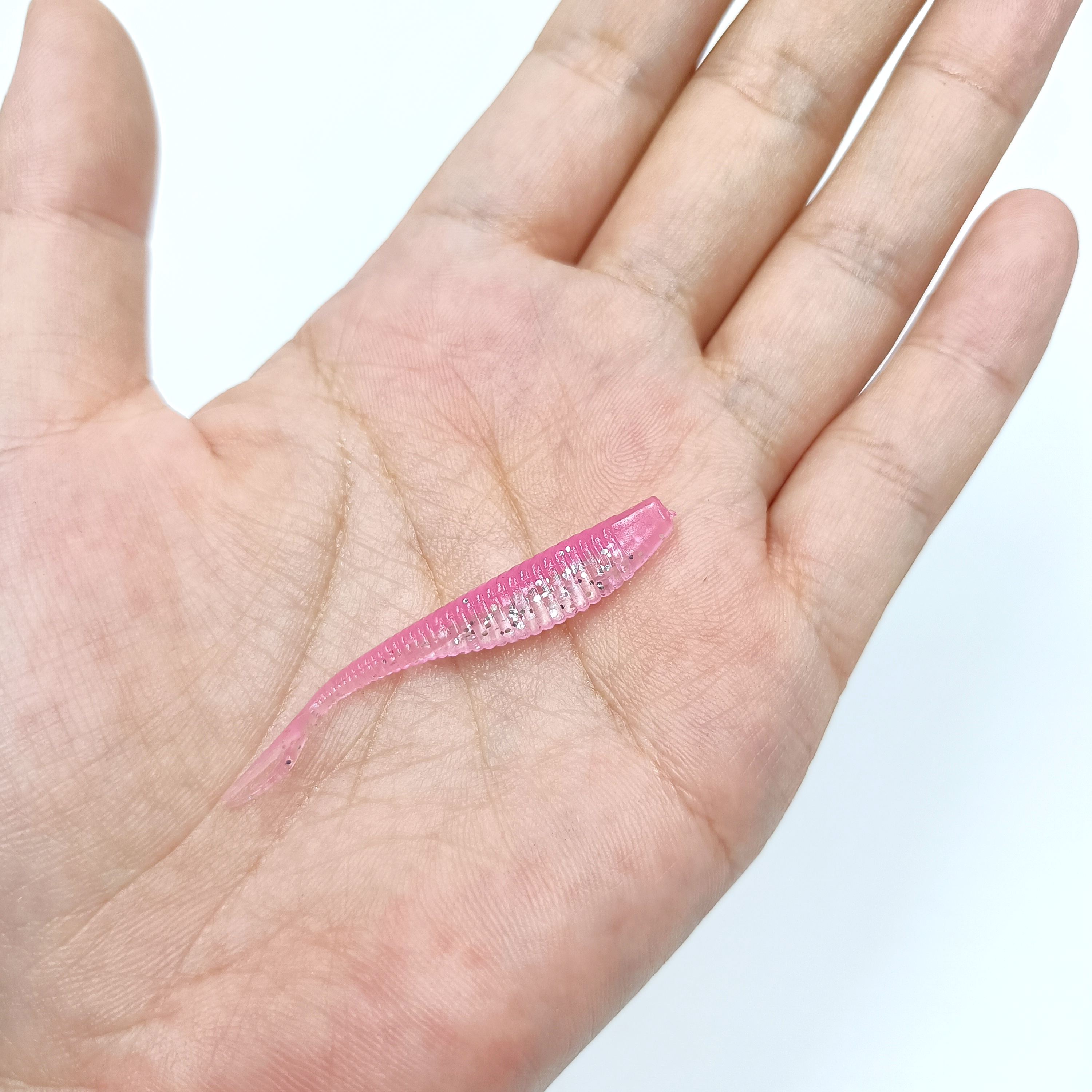 

DUODUOYU 10 шт. Мини Мягкие Рыболовные Приманки 0,65 г/50 мм Маленькие Реалистичные Рыболовные Свимбейты с Раздвоенным Хвостом-Лопаткой для Пресноводной Снасти розовый