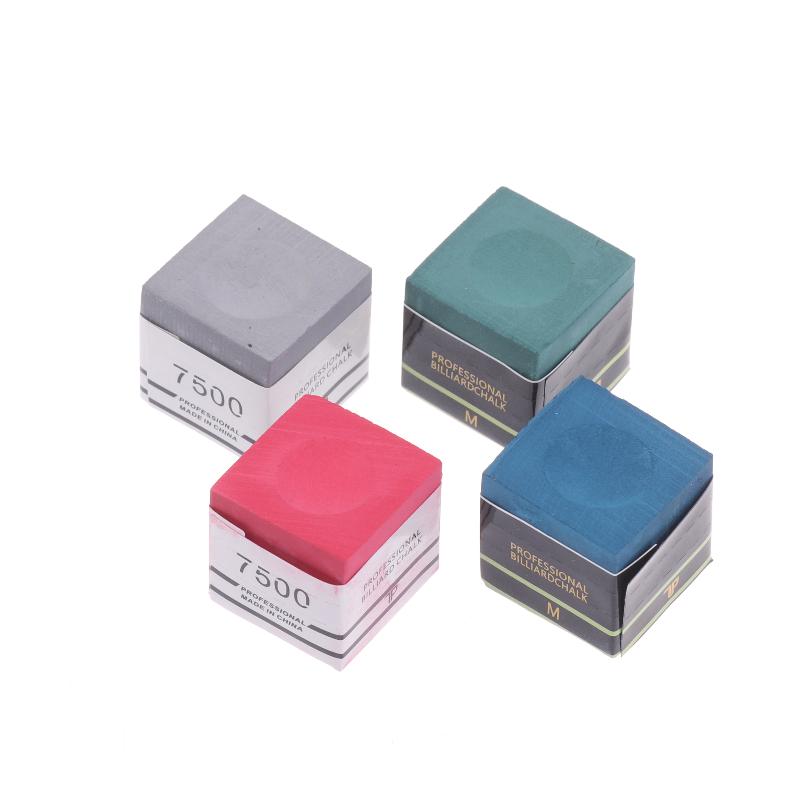 1Pc With Storage Box No-Slip Billiard Chalks Pool Cue Stick Chalk Snooker Easy Powder Billiard Chalk Pool Accessories