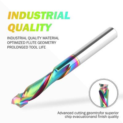 Double-flute Cutter Carbide Router Bit For Woodworking 60mm Multi-functional Engraving Tool Sharpness Retention