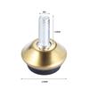4 Stück verstellbare Metallmöbelgleiter Füße Beine M6*15mm Gewindeschraube Schwarz/Silber/Gold für Schrank Tisch Stuhl Maschinenbasis
