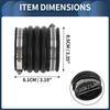 Air Intake Hose Tube with Clamps, No.17881AA010 for Toyota Camry 2002-2006 for Lexus ES330 V6 202 3.3L 2004-2006 Black, 1 Pc