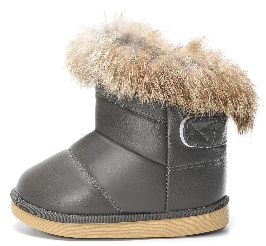 KVbabby Snow Winter Sheepskin Winter Cold Protection Shoes, Kids' Boots, Boots, Girls' Boots, Boys' Boots, Boots, Water-Repellent, Non-Slip, Warm,