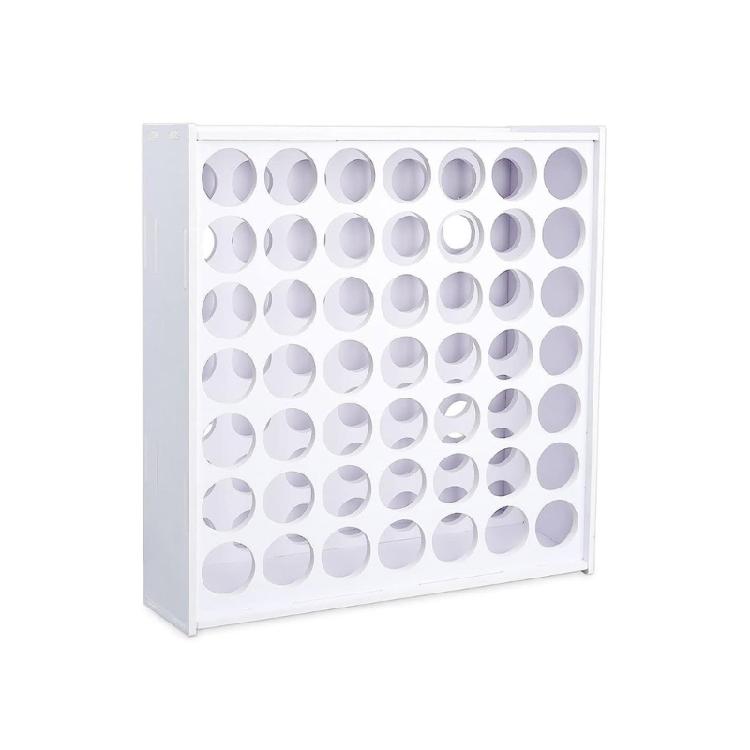 Langlebiger Farbaufbewahrungsständer Praktische weiße Farbflaschen-Organizer 49/63 Löcher Halter für ordentliche Bastelfarben-Aufbewahrung