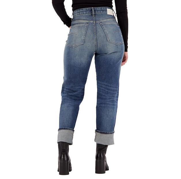 G-Star Tedie Ultra-High Waist Straight Turn Up Raw Edge Ankle джинсы