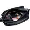 Geantă de umăr pentru femei din piele PU capacitate mare Geantă crossbody la modă și simplă cu fermoare multiple Geantă pentru mamici de exterior geantă mică ușoară