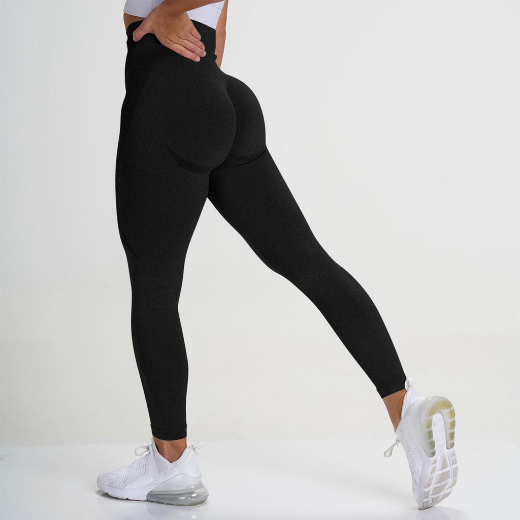 Women's Leisure Seamless Slim Fit Color Sports Hip Lifting Yoga Pants