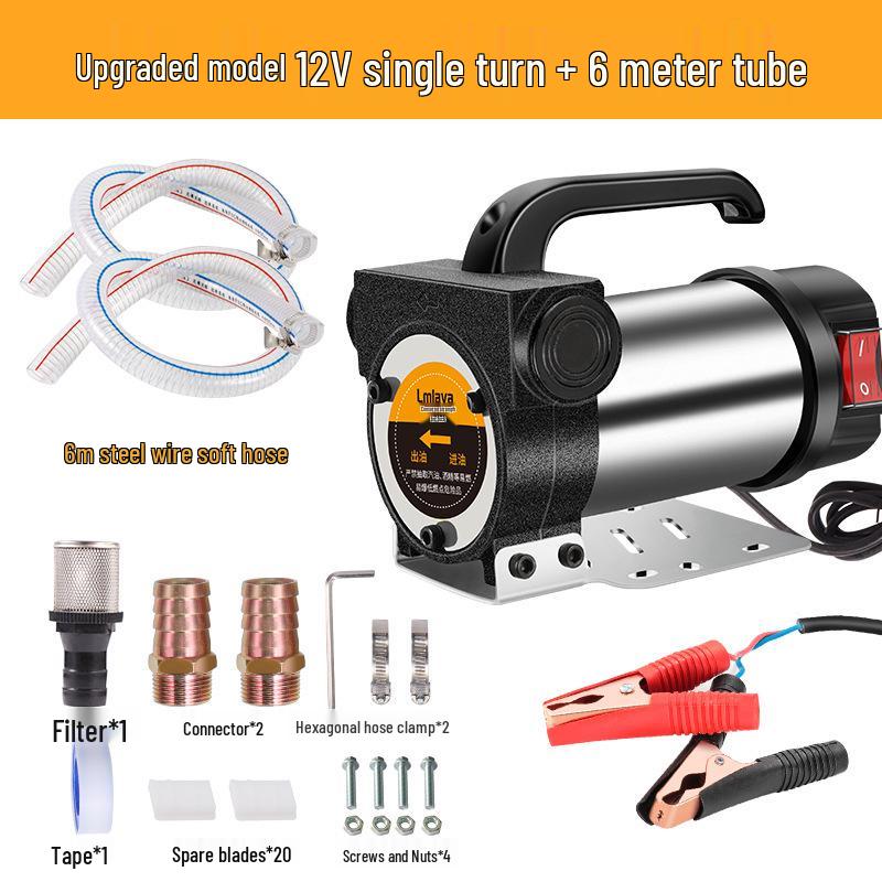 LmLaVa Self-Priming Electric Oil Pump 12V/24V/220V - Diesel & Fuel Extractor