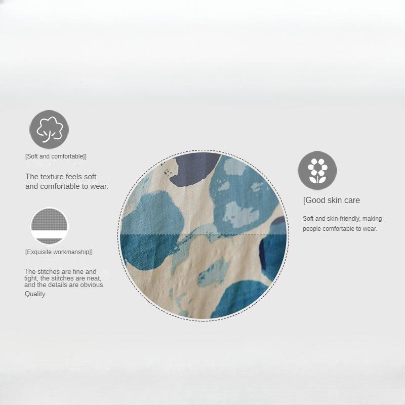 Sommer V-Ausschnitt Dünn Baumwolle Leinen Übergröße Locker Literarischer Urlaubsstil Strandkleid Retro Lange Kleider