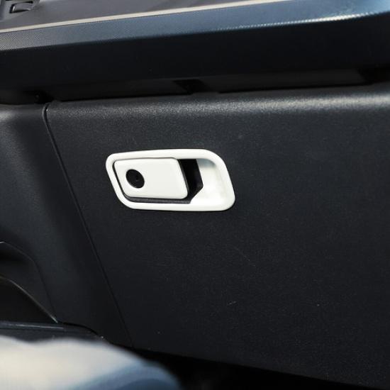 For Ford Bronco -2025 Co-pilot Storage Box Handle Switch Cover Trim White