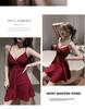 Sexy Strappy Deep V A-Line Club Dress