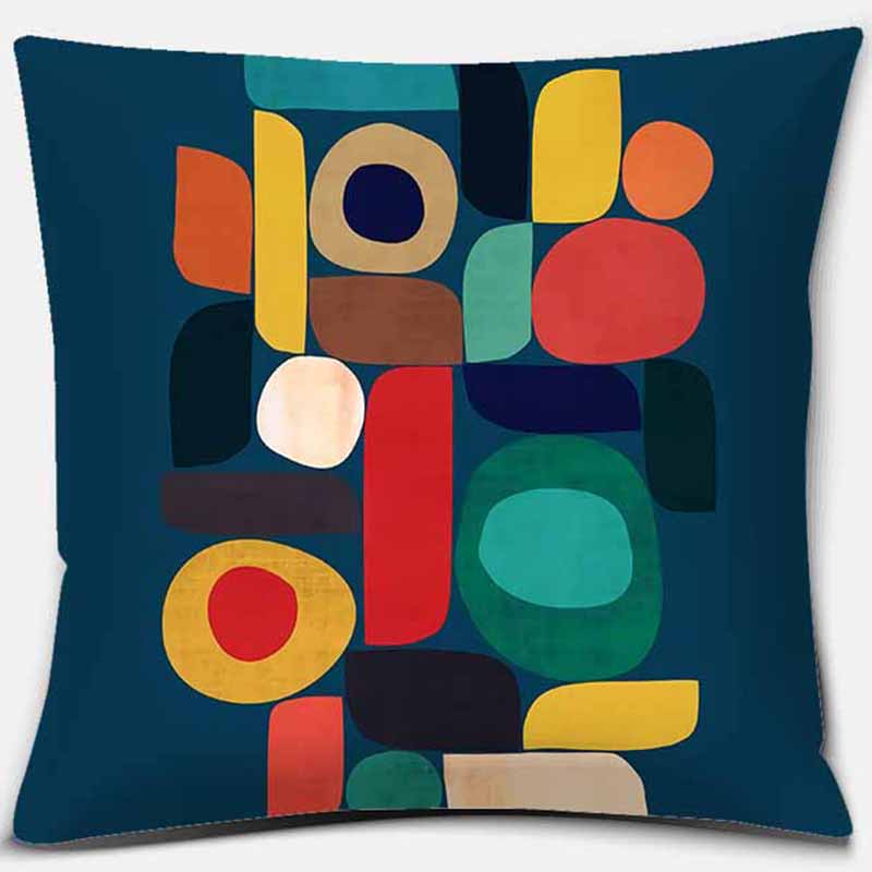 Față de pernă cu imprimare geometrică creativă, husă de pernă pentru canapea pentru mașină, decorarea casei