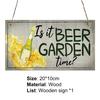 Wear Resistant 12 Styles Great Natural Hanging Wooden Room Sign Plate Wooden Plaque