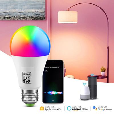 Wireless LED WIFI Smart Lamp Homekit Light Bulb 9W Siri Voice APP Control Homekit Lamp RGB Smart Home Lighting For Apple IOS