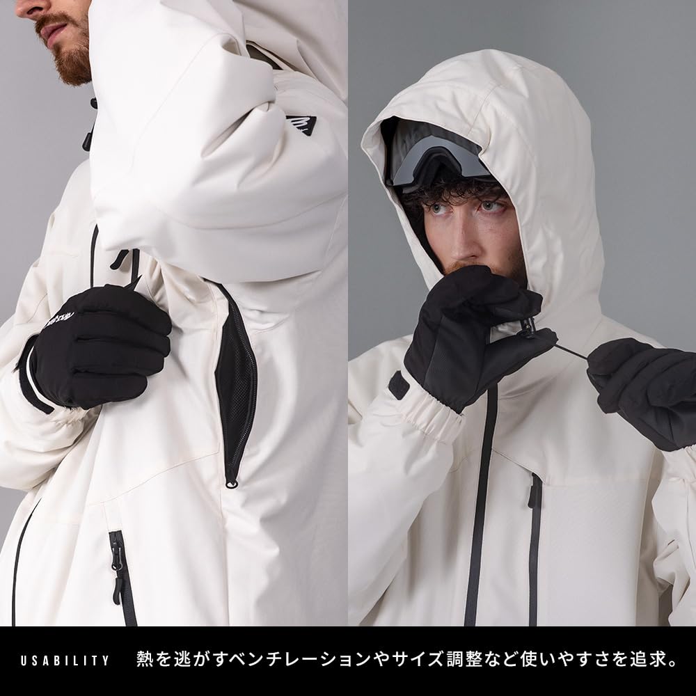 BLACKSNOW Snowboard Wear Set and BS25JFOT03M x BS25JFOB02M Men's (Top Bottoms)