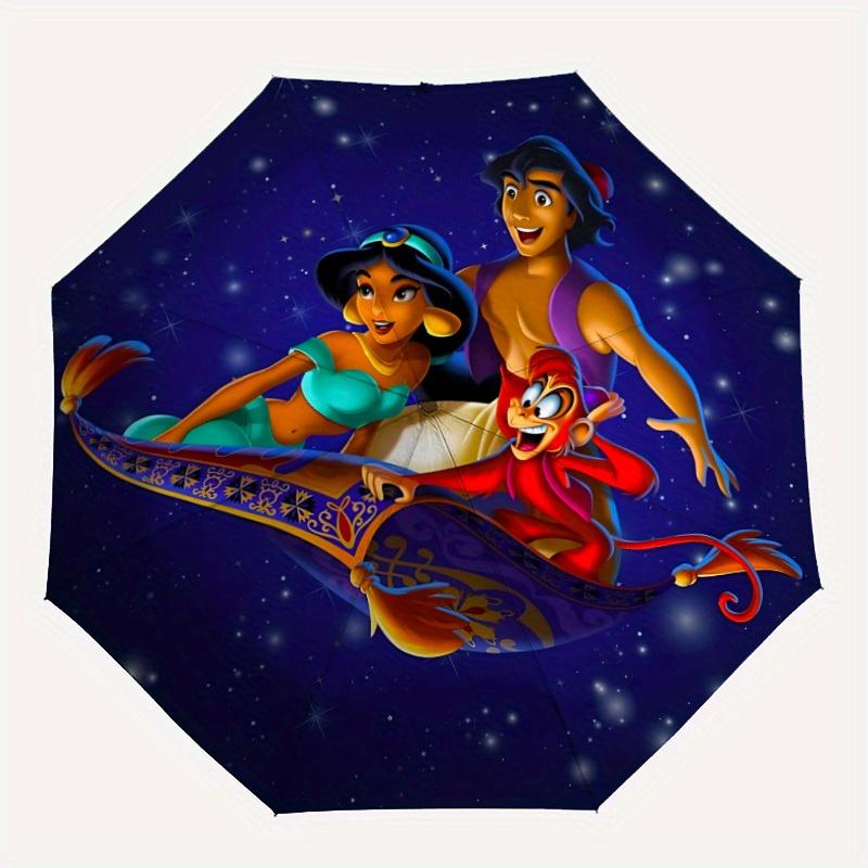 

1pc Aladdin Adventure Folding Umbrella - Compact Travel Umbrella with 8-Rib Design, Manual Open/Close yy250728047