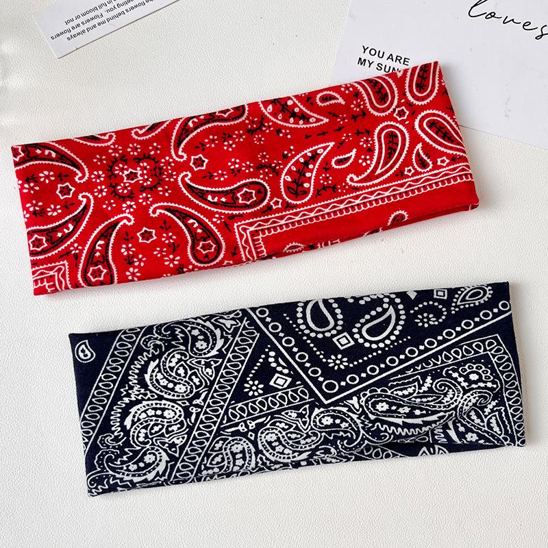 European & American Paisley Cotton Yoga Headband - Bohemian Hair Accessory Customization
