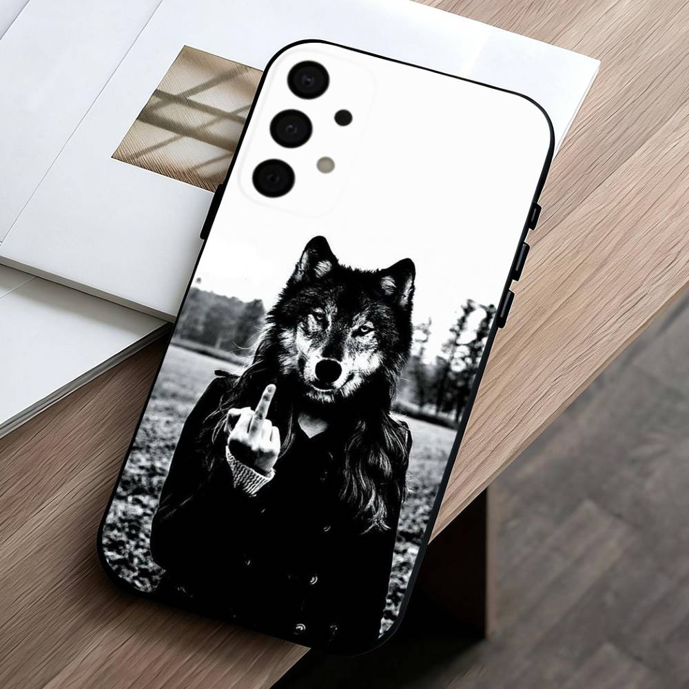 

Alpha Sigma Wolf Cool phone Case For Samsung Galaxy A73,A72,A71,A70,A53,A52,A51,Others Soft Black Shell Samsung a71 4g