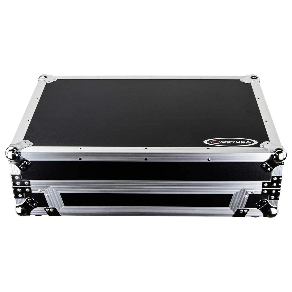 ODYSSEY DJ Controller Case for Pioneer Pioneer Flight Case with Bottom 1U Rack Space and Glide Platform FZGSPIDDJ8001 DDJ-800 DDJ-800
