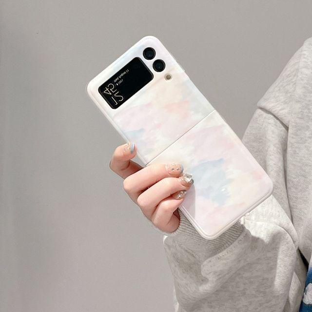 

Для Samsung Z Flip 4 Чехол Dazzle Oil Painting Smiley Face Складной чехол для телефона Samsung Z Flip 3 Zflip4 Противоударный мягкий силиконовый чехол For Z Flip 3