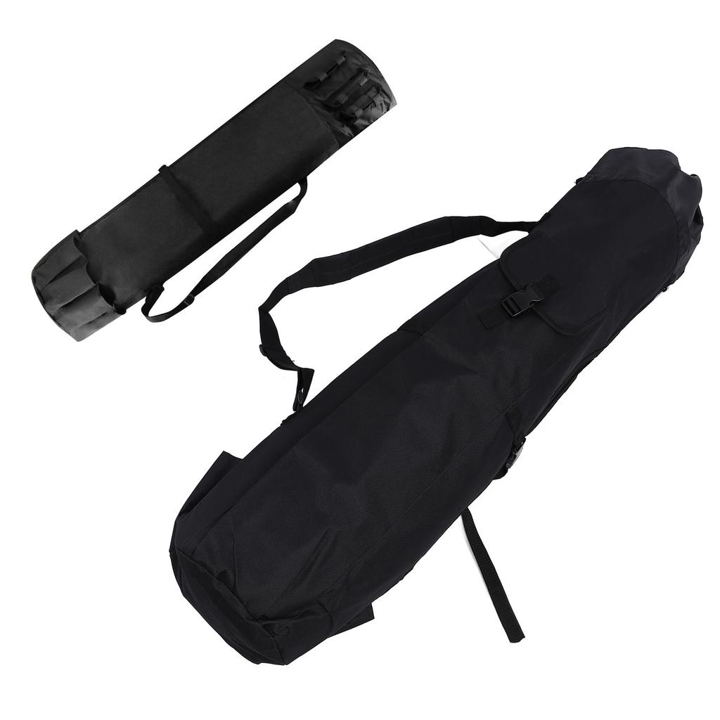 Sac pour Cannes à Pêche Forme Cylindrique Tissu Oxford 600D Résistant à l'Eau Antichoc Portable Sac de Rangement pour Cannes à Pêche pour Ligne de Pêche Appâts Équipement de Pêche