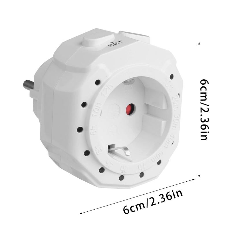 Two Button Digital Timer Intelligent Power Socket Electronic Digital Timer Switches Replacement Socket Easy to Use