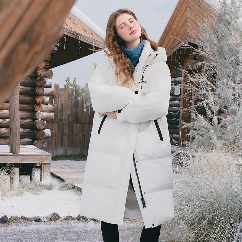 Betu Women's 2025 Winter Trendy Thickened Long Hooded Down Jacket