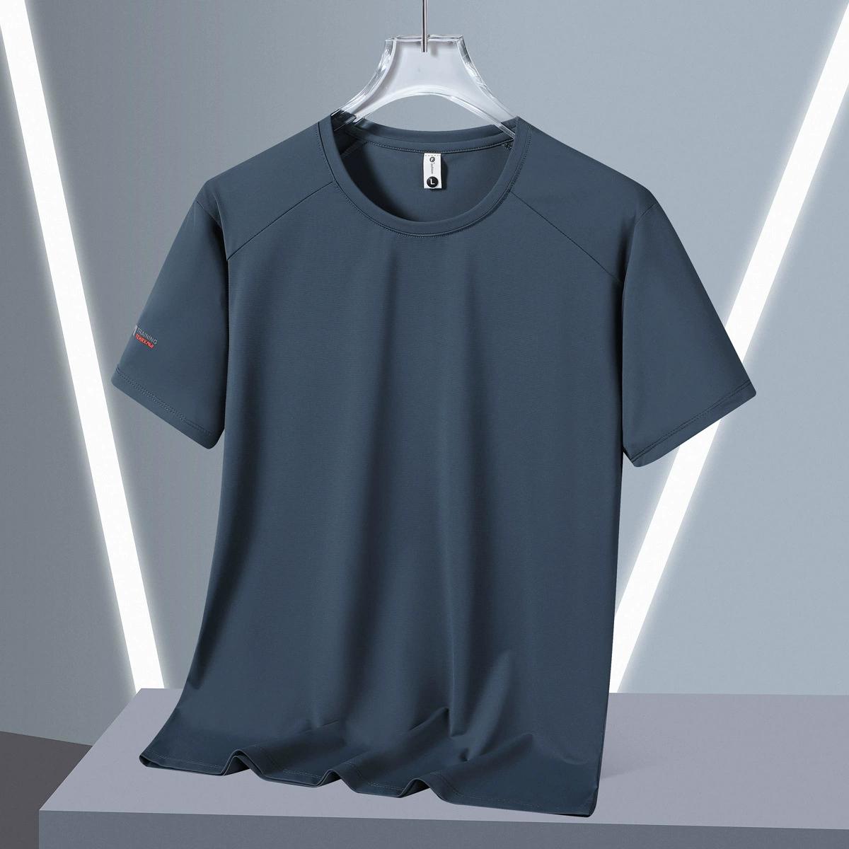 

Футболка мужская летняя свободная тонкая с коротким рукавом большого размера, одежда для полных мужчин с добавлением жира и увеличенная мужская одежда из ледяного шелка 8XL