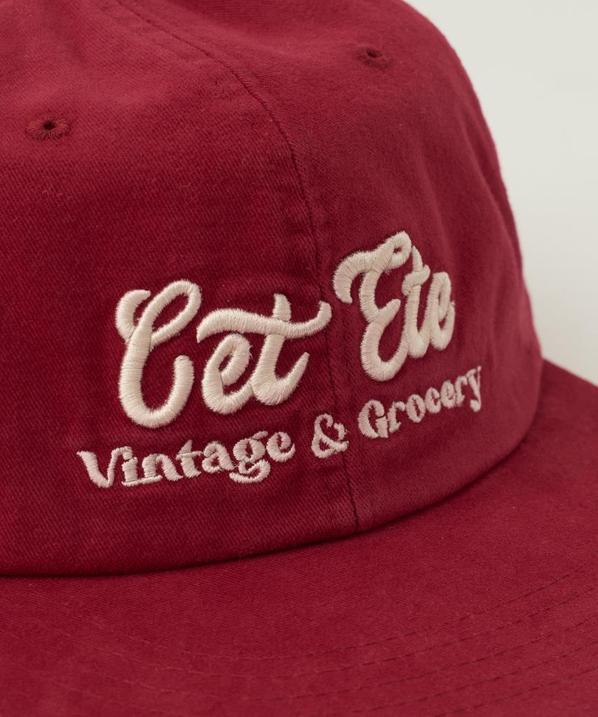 Ssettette Vintage 90S Volume Og Logo Cap_Cherry