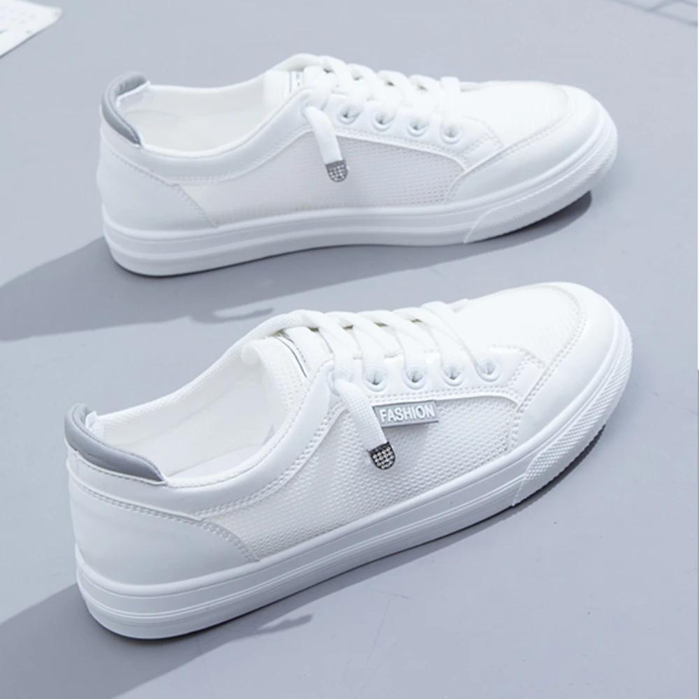 

Модные маленькие белые туфли женские весна/лето новые сетчатые туфли дышащая сетка универсальные тонкие повседневные туфли на толстой подошве 39 серый