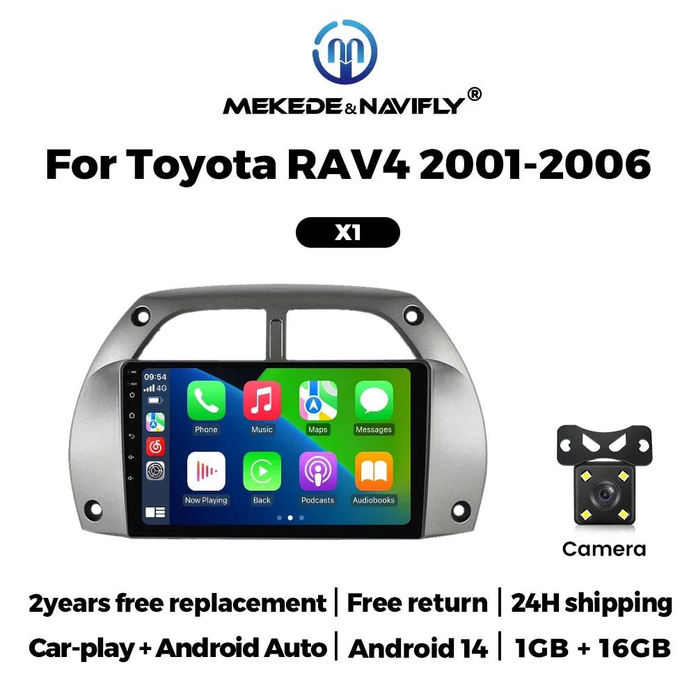 Android 14 Car Radio 2Din Multimedia Video Player for Toyota RAV4 Rav 4 2001-2006 Carplay Autoradio Navigation GPS HeadUnit WIFI