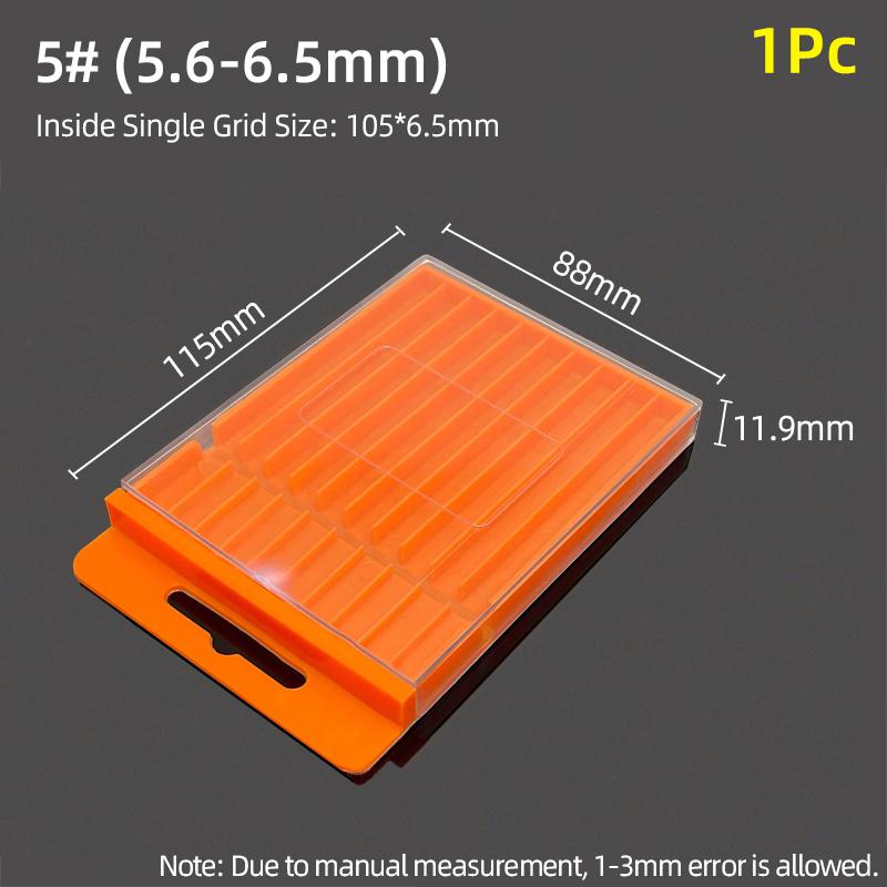 Drill Storage Box Plastic Drawing Box Special Tool Box For Twist Drill Tap Accessories Parts Storage Box