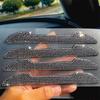 4 Pieces Bling Car Door Side Edge Guards Protector Anti Scratch Rhinestones Trim Stickers for Rear