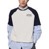 adidas SS25 Casual Comfortable Color Block Soft Round Neck Raglan Sleeve T-Shirt Unisex Tops White Black JZ7404