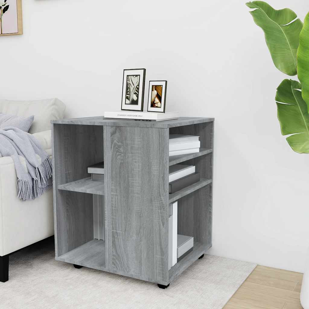 Mobile Filing Cabinet Grey Sonoma 60 x 53 x 72 cm Particleboard