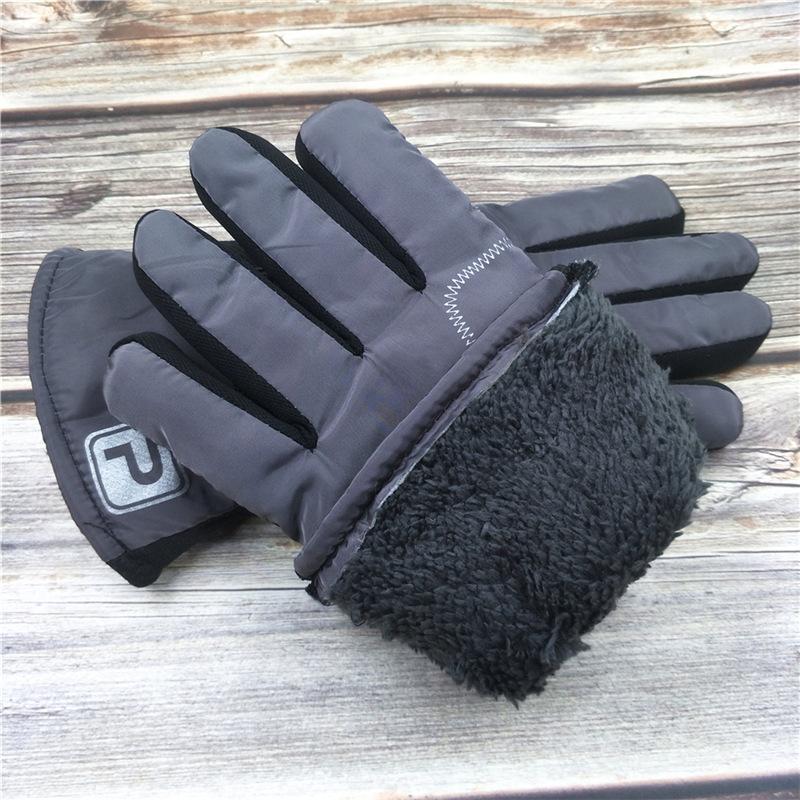 Wide, enlarged and thickened men's gloves, large cotton warm, non-slip and warm, large version, winter velvet riding motorcycle cold protection