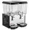 Commercial Beverage Dispenser 2 Tanks 18 L / 19 QT Per Tank, Stainless Steel Juice Dispenser, Ice Tea Drink Machine with 7 to 12 Cooling Temperature,