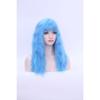 Wig Water Ripple Wig Multi-Color Mixed Color Long Curly Hair, Slightly Curled Big Scalp Air Bangs