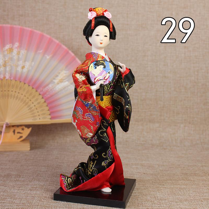 Krásné japonské figurky gejš Panenky s krásným kimonem Domácí dekorace na plochu Miniatury Kolekce ozdob z gejš Dárek