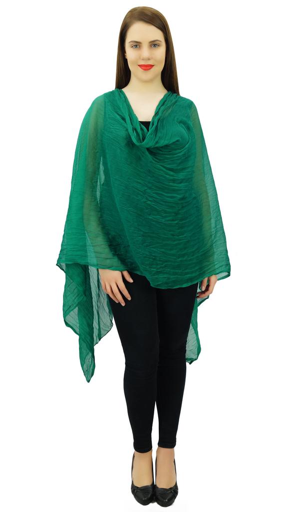 Chiffon Blend Neck Wrap Long Hijab Chunni Summer Fashion Women Stole Dupatta