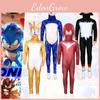 Sonic the Hedgehog Cosplay-Body aus Milchseide für Spielfiguren-Rollenspiele