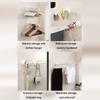 Wall Mounted Hanger Storage Rod Retractable Hanger Organizer with Adjustable New Storage Shelf