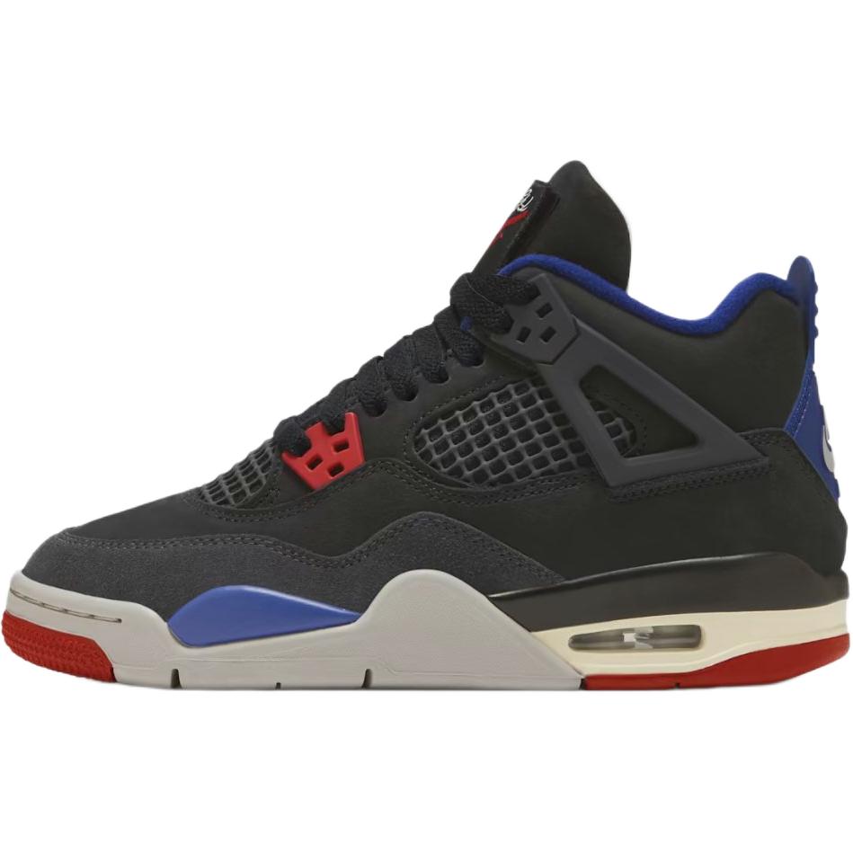 Air Jordan 4 Retro GS Rare Air Dětské tenisky Černá Ohnivě červená Hluboce královská modrá IB4171-003